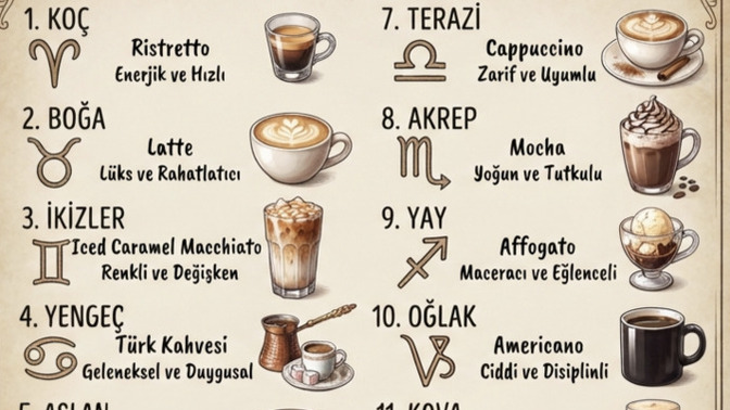 Burcuna göre hangi kahvesin?