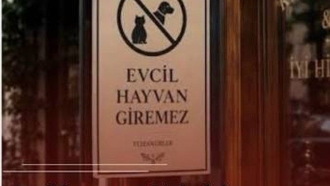 Gıda satışı yapılan yerlere giremeyecekler! Köfteci Yusuf'un astığı yazı sizce haklı mı?