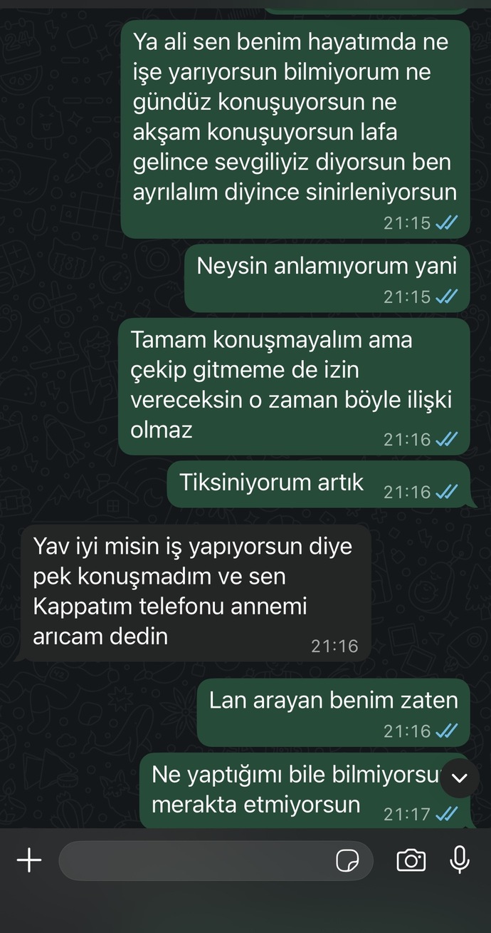 Sizce ben mi abartmişim yoksa hakli miyim?