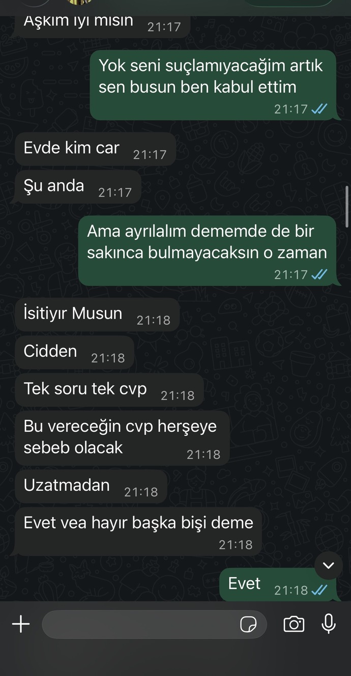 Sizce ben mi abartmişim yoksa hakli miyim?