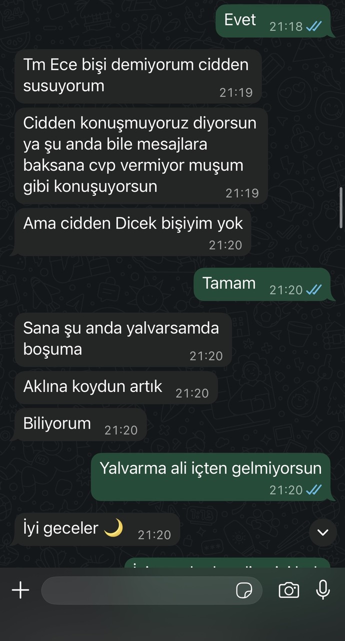 Sizce ben mi abartmişim yoksa hakli miyim?