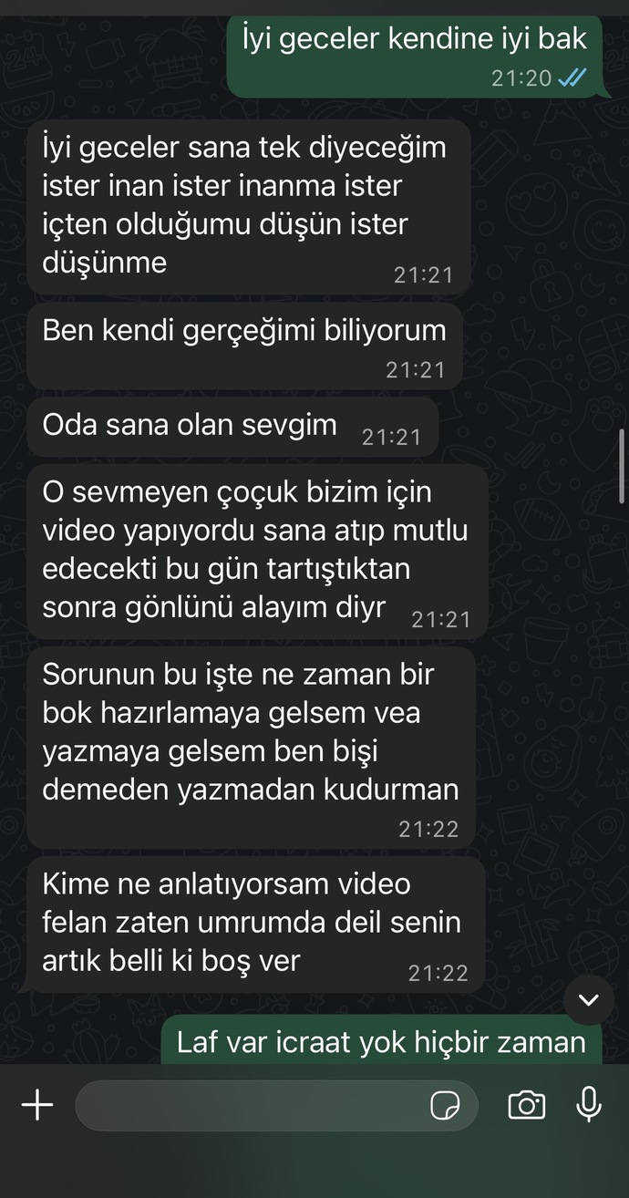 Sizce ben mi abartmişim yoksa hakli miyim?