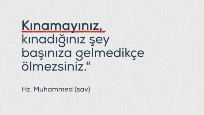 İnsan kınadığını mı yaşar?