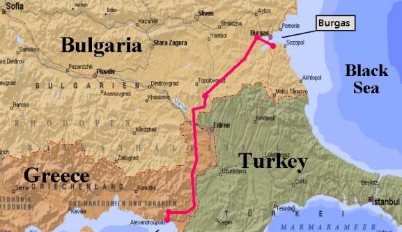 yunanistan bulgaristan haritası