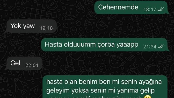 Hasta olduğunuzda çorba yapanınız var mı?