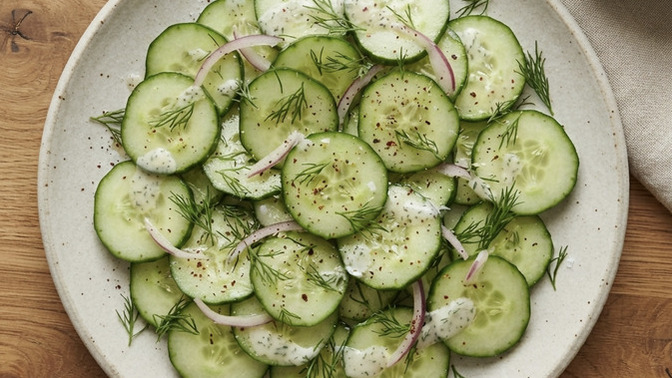 Ara öğün olarak böyle bir salatalık tabağı yer misiniz?