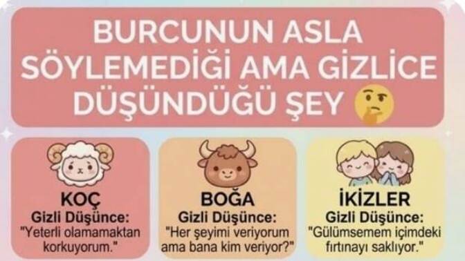 Burcunun söyleyemediği gizlice düşündüğü şey nedir 🙄?