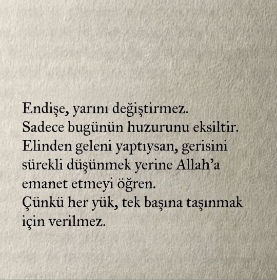 Sizce huzuru bozan şey endişe mi fazla düşünmek mi?