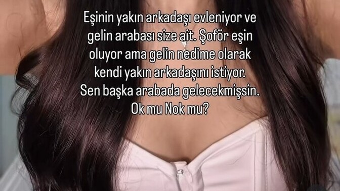 Arkadaşınızın düğününde eşiniz başka karşı cinsle nikah şahidi olup aynı arabada gitse sorun eder miydiniz?