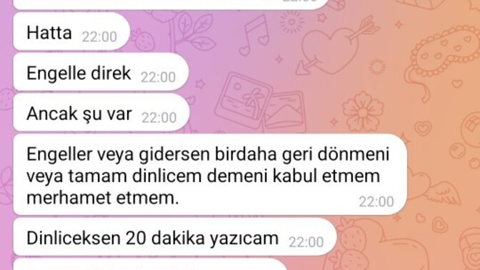 Telegramdan biri sohbet için para teklif etti reddedince tehdit etti. bir şey yapamaz dimi?