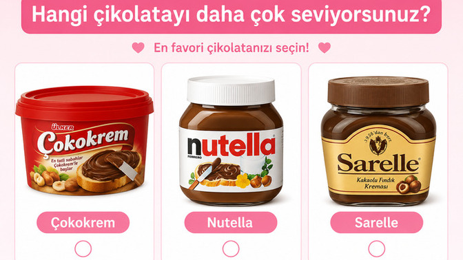 🍫 Hangi çikolatayı daha çok seviyorsunuz?