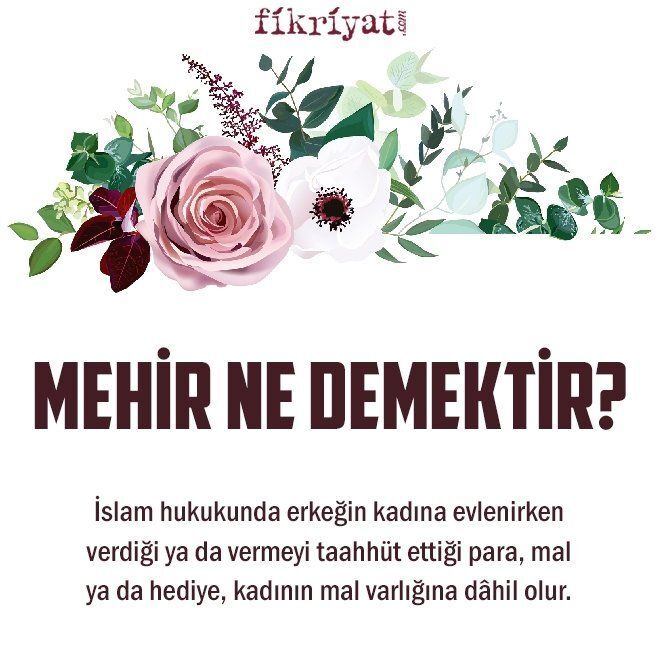 Mehir olarak ne istediniz hanfendiler veya ne verdiniz beyfendiler?