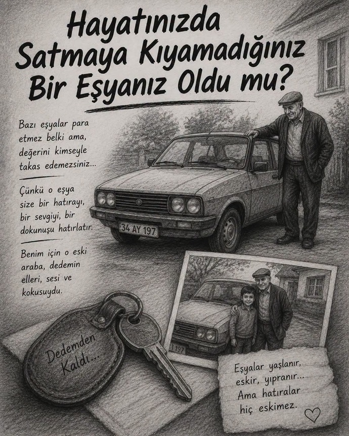 Hayatınız da satmaya kıyamadığınız bir eşyanız oldu mu?