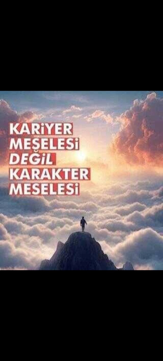 Kariyer , maddi güç olmayınca karakterin bir önemi kalmıyor mu?