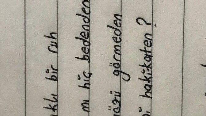 "belki bir gün okur diye şair olmaktır sevmek.." ?