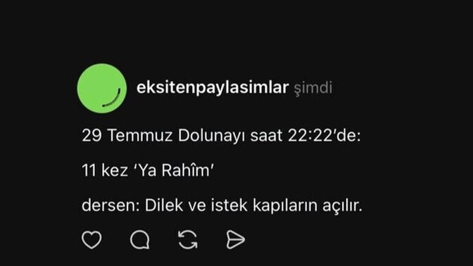 Bu gece önemli bir gece mi Instagram'da karşıma hep böyle şeyler çıkıyor?