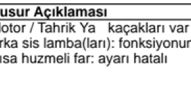 Bugun aracim muayeneden gecti ama motor tahrik yag kacagi var diye hafif kusur yazmislar. Buna canim sıkıldı?