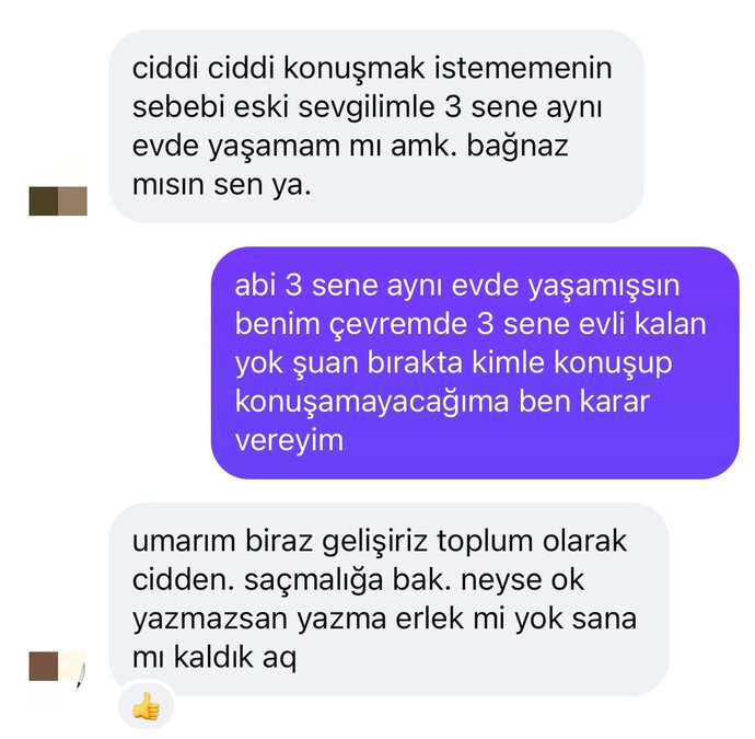 Sizce hangi taraf haklı? Kadın mı? Erkek mi?