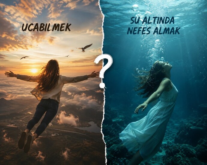 Süper güç seçsen uçabilmek mi isterdin yoksa su altında nefes almak mı?