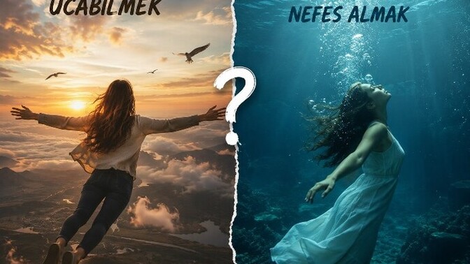 Süper güç seçsen uçabilmek mi isterdin yoksa su altında nefes almak mı?