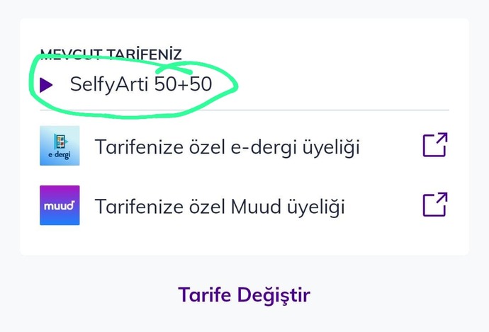 Turkcell Selfy Artı 50+50 paketinde tahhütlü 50 GB hediye neden gelmedi?