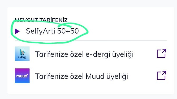 Turkcell Selfy Artı 50+50 paketinde tahhütlü 50 GB hediye neden gelmedi?