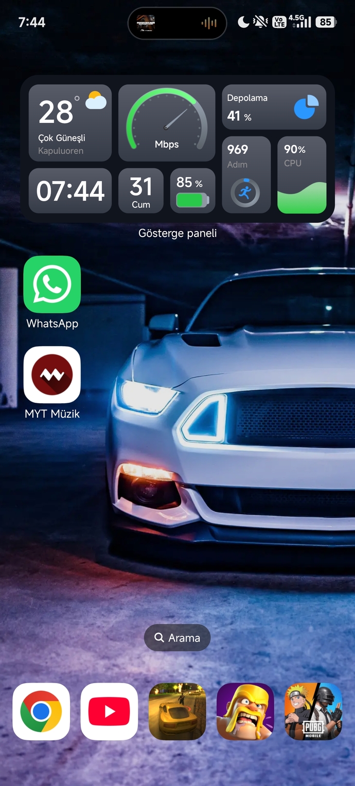 Telefonunuzda kontrol menüsü var mı?