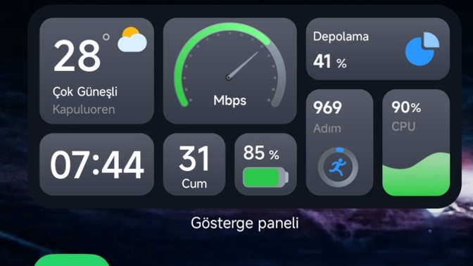 Telefonunuzda kontrol menüsü var mı?