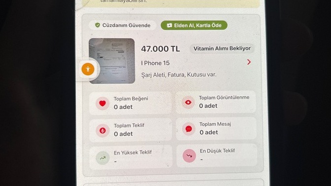 Letgo’da satışa ürün koydum ama yayınlanmadımı Bir bakar mısınız?