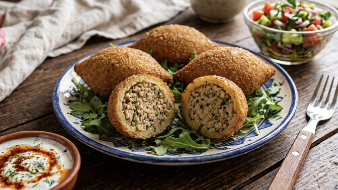 Tavuklu içli köfte sever misiniz denediniz mi?