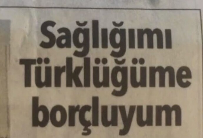 Sağlığınızı neye borçlusunuz?