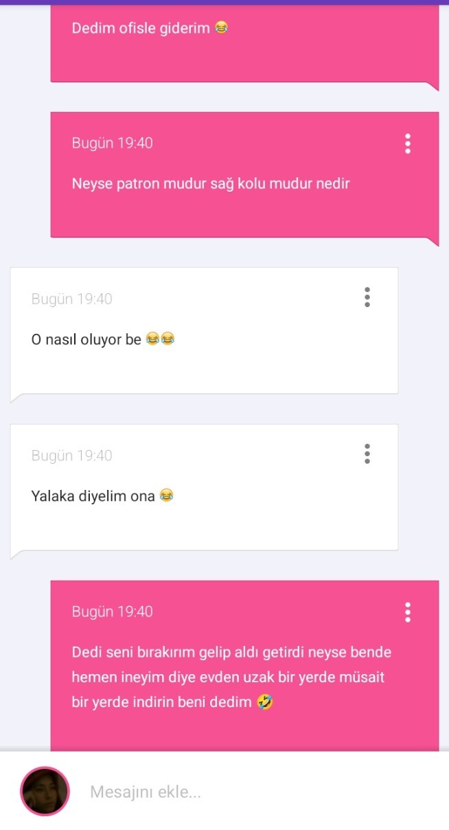 Olayları koşup anlattığınız biri var mı?