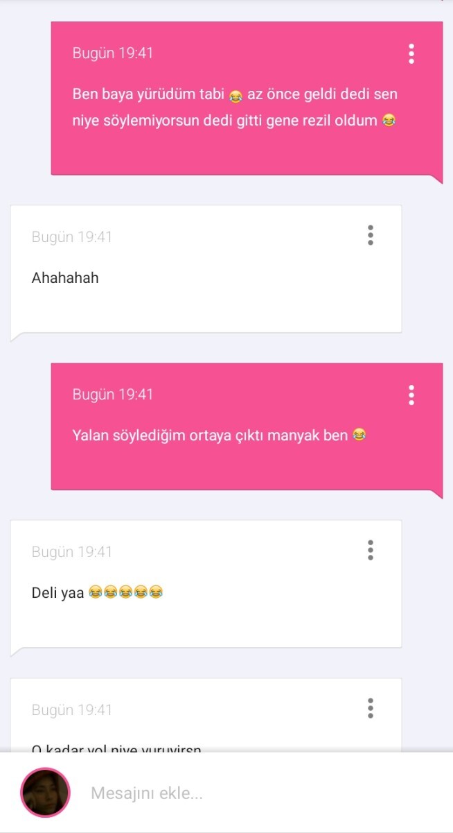 Olayları koşup anlattığınız biri var mı?