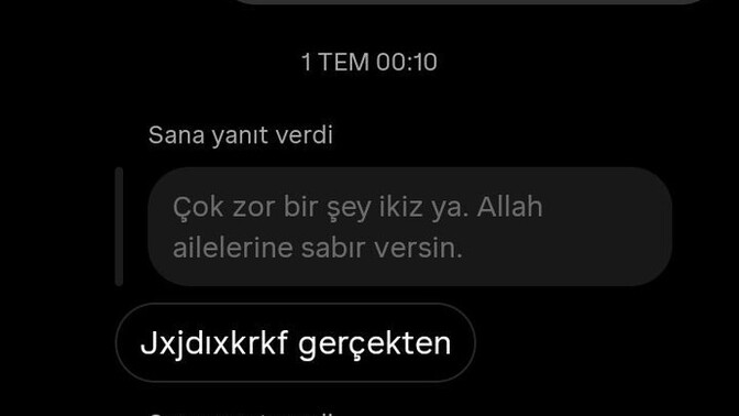 Erkek kankamın mesajına bir ay sonra döndüm. Alınmış mıdır?