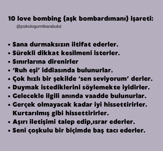 Love bombinge hiç maruz kaldınız mı?