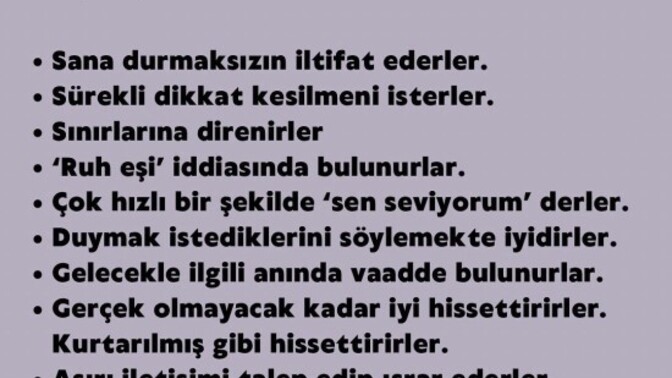 Love bombinge hiç maruz kaldınız mı?
