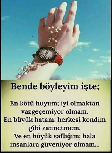 Siz nasıl birisiniz?