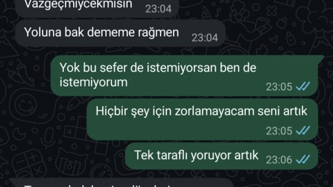 Sevmiyor, sevmemiş değil mi?
