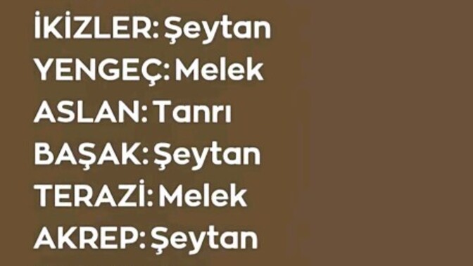 En melek ve en şeytan burç sizce hangisi 😇😈?