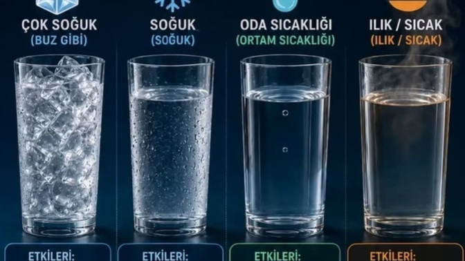 İçtiğiniz suyun sıcaklık derecesine dikkat ediyor musunuz?