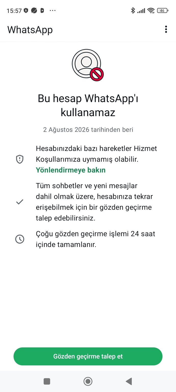 Whatsap çalınır mi bu hesap wp ı kullanamaz yaziyo neden böyle oldu?