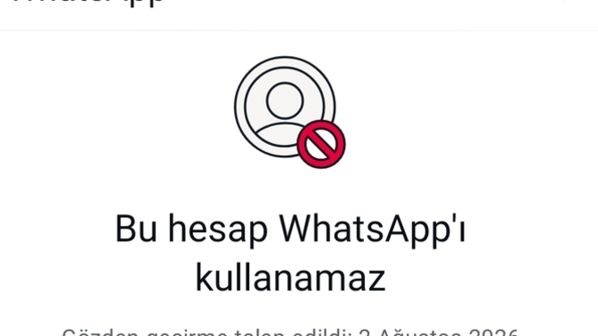 Whatsap çalınır mi bu hesap wp ı kullanamaz yaziyo neden böyle oldu?