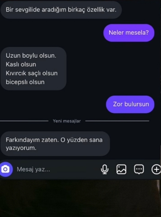 Bir sevgili de aradığınız bir kaç özellik nedir?