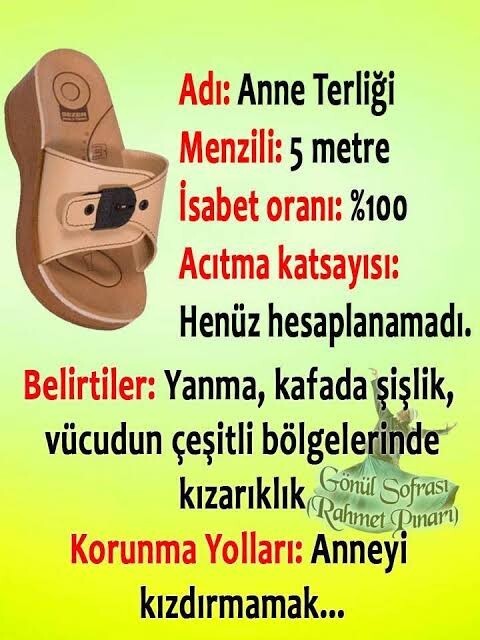 Soz hiç anne terliği yedinizmi?