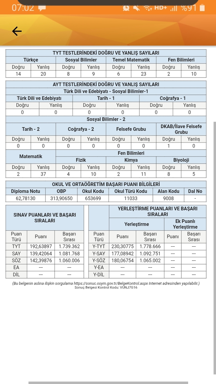 Hedefim diş hekimliği olmak bu sınav sonucuna göre bana tavsiye veririmisiniz?