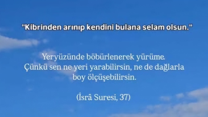 "Ben bunu asla yapmazdım" cümlesi neye dayanır?
