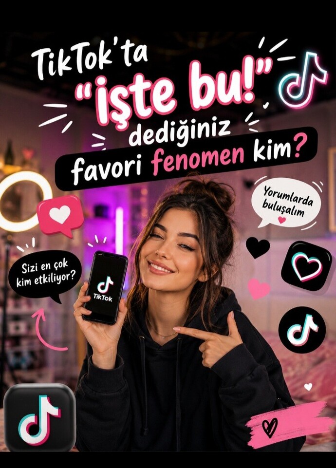 TikTokta sizi en çok etkileyen kişi kim oldu? 🌟