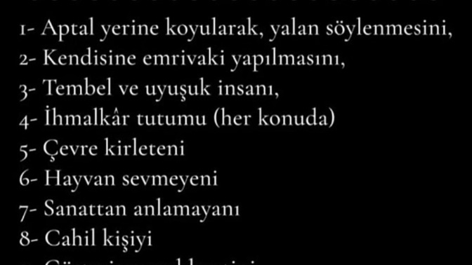 Senin burcun neleri sevmez?
