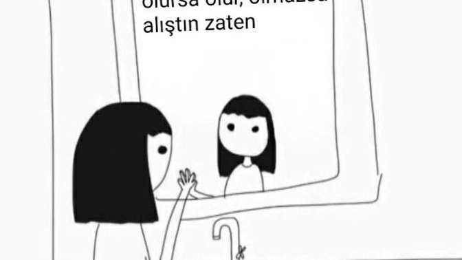 Aynada kendinizle konuşuyor musunuz?
