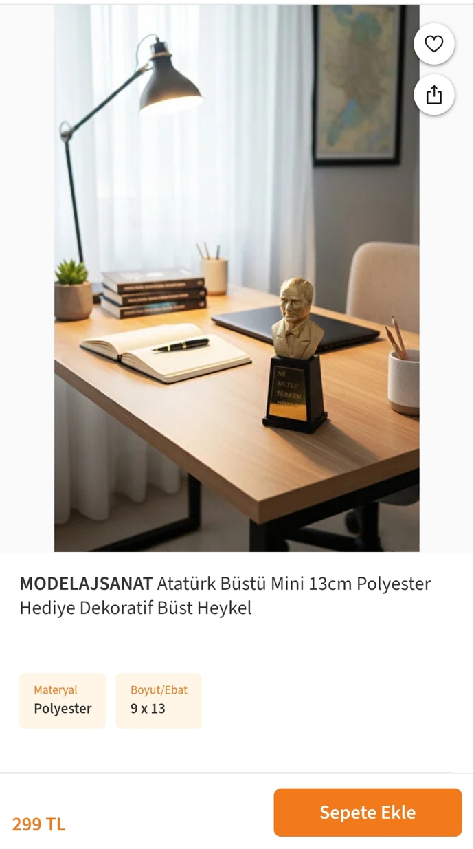 Odama koymak icin yüce Atatürkün minyatür büstlerinden alacağım. Sizce bunlar arasinda hangisi daha guzel durur?